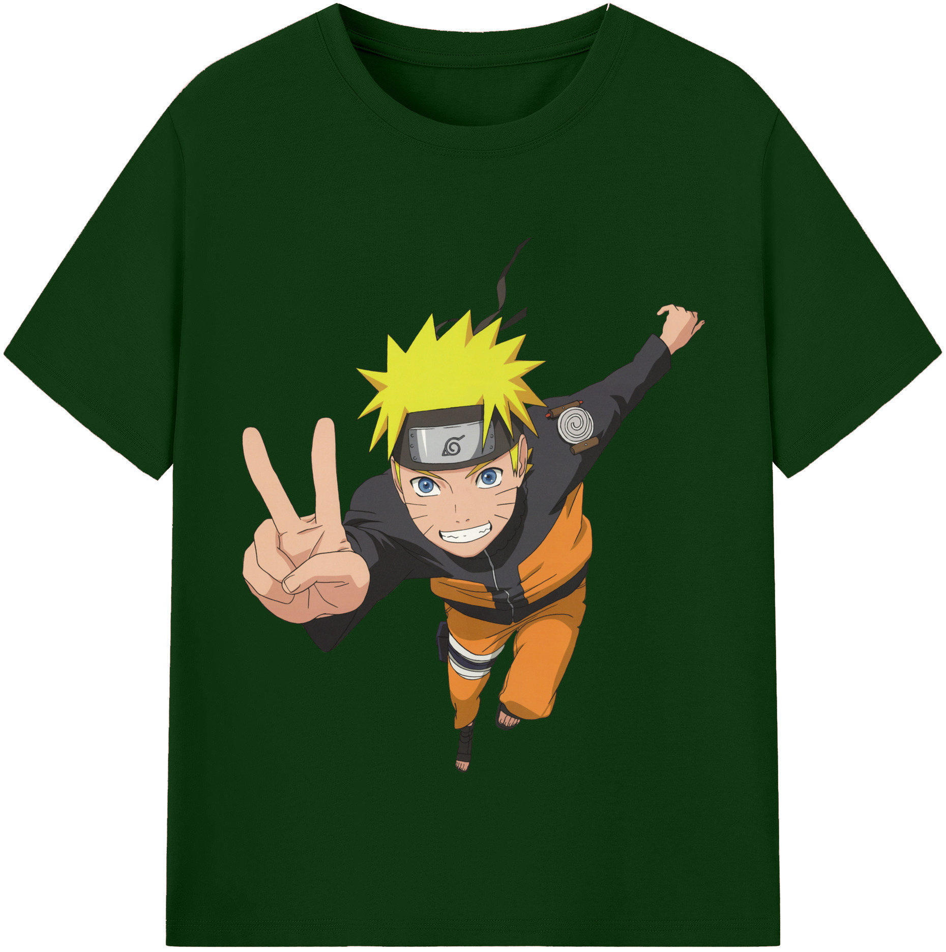 （画像用） NARUTO -ナルト- うずまき ナルト Uzumaki Naruto 綿100％半袖Tシャツ（フロントプリント）